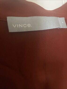 Vince Blouse in Deep Rust size 8 never worn